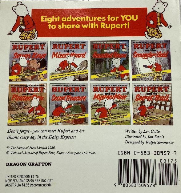RUPERT and the Seven Keys booklet book